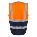 Kamizelka odblaskowa RETRS251PRO w kolorze pomarańczowo/granatowym tył