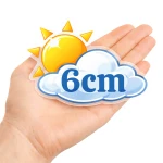 naklejki przezroczyste 6cm