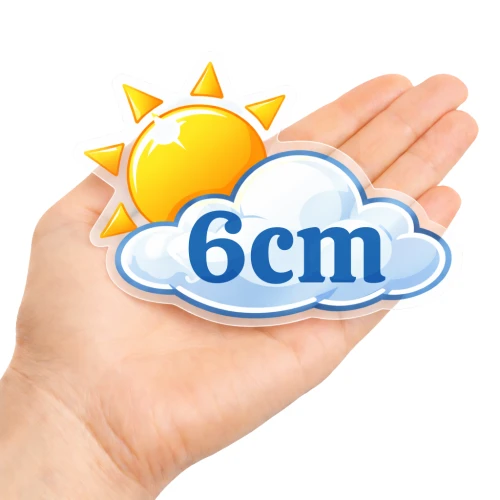 naklejki przezroczyste 6cm