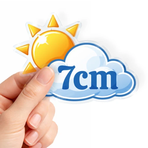 naklejki przezroczyste 7cm