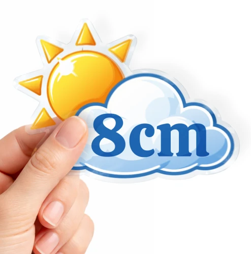 naklejki przezroczyste 8cm