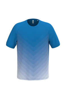 Koszulka sportowa poliestrowa z nadrukiem Logo firmy - PA4047 - Chabrowa