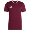 Koszulka piłkarska męska z nadrukiem herbu klubu - adidas Entrada 26 - Bordowa