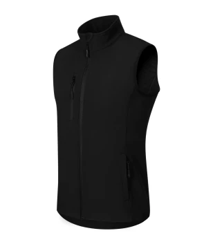 Bezrękawnik softshell męski z nadrukiem/haftem logo firmy - Malfini Trail 568 - Czarny