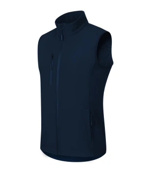 Bezrękawnik softshell męski z nadrukiem/haftem logo firmy - Malfini Trail 568 - Granatowy
