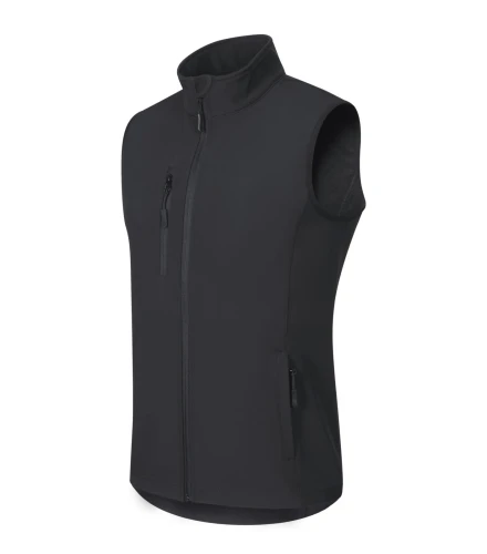 Bezrękawnik softshell Malfini Trail 568 w kolorze ebony gray bok