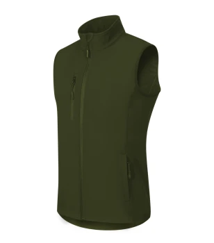 Bezrękawnik softshell męski z nadrukiem/haftem logo firmy - Malfini Trail 568 - Military