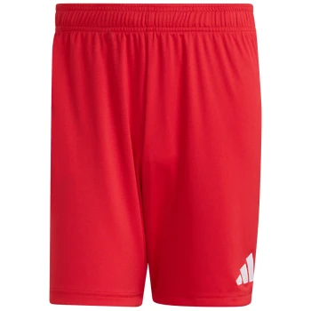 Spodenki męskie sportowe z nadrukiem herbu klubu - Adidas Entrada 26 - Czerwone