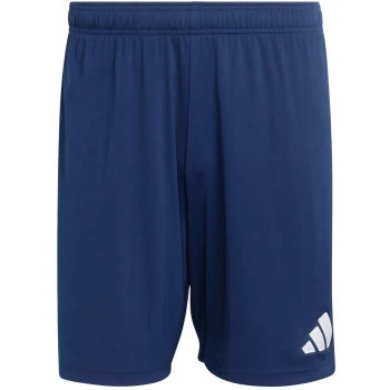 Spodenki męskie sportowe z nadrukiem herbu klubu - Adidas Entrada 26 - Granatowe