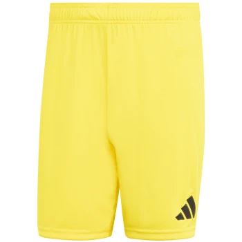 Spodenki męskie sportowe z nadrukiem herbu klubu - Adidas Entrada 26 - Żółte