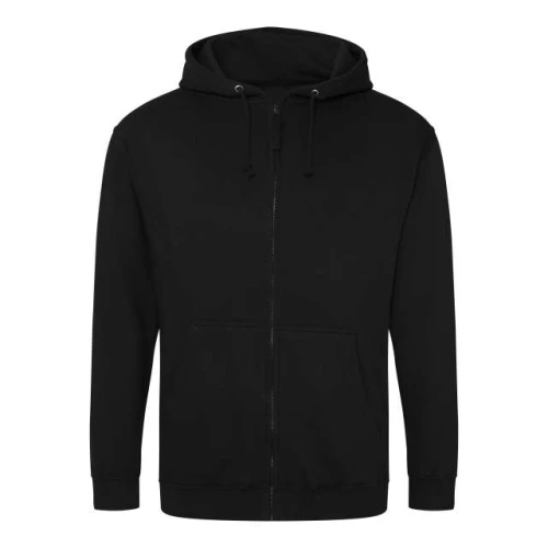Bluza rozpinana z kapturem JH050 w kolorze deep black przód