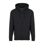 Bluza rozpinana z kapturem JH050 w kolorze black smoke przód