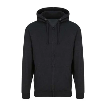 Rozpinana bluza z kapturem z nadrukiem/haftem logo firmy - JH050 - Black Smoke
