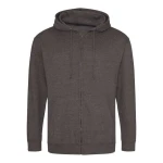 Bluza rozpinana z kapturem JH050 w kolorze charcoal przód