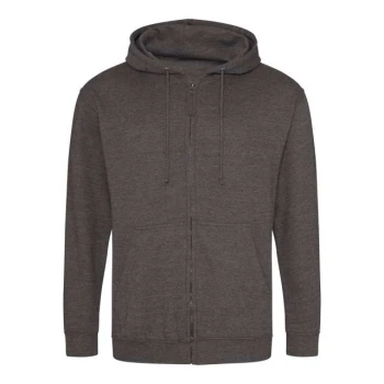 Rozpinana bluza z kapturem z nadrukiem/haftem logo firmy - JH050 - Charcoal