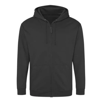Rozpinana bluza z kapturem z nadrukiem/haftem logo firmy - JH050 - storm grey