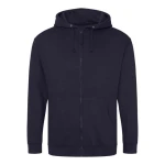 Bluza rozpinana z kapturem JH050 w kolorze new french navy przód