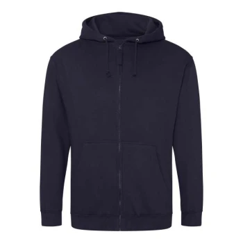 Rozpinana bluza z kapturem z nadrukiem/haftem logo firmy - JH050 - New french navy