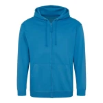 Bluza rozpinana z kapturem JH050 w kolorze sapphire blue przód