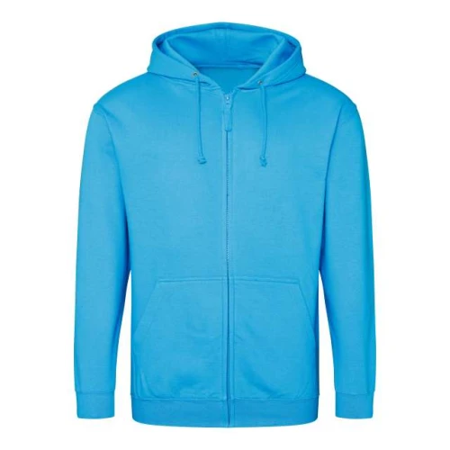Bluza rozpinana z kapturem JH050 w kolorze hawaiian blue przód