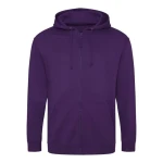 Bluza rozpinana z kapturem JH050 w kolorze purple przód