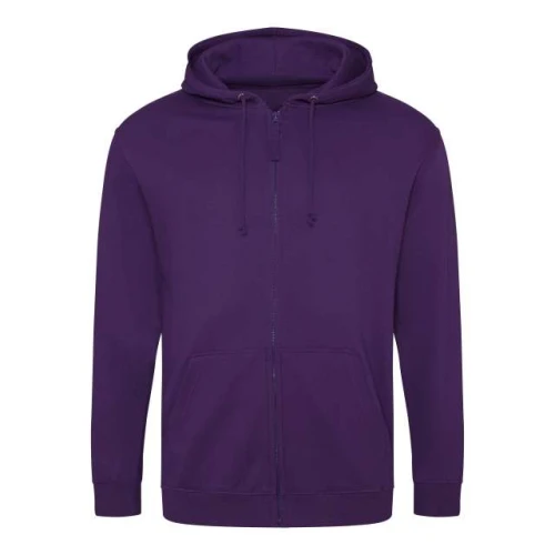 Bluza rozpinana z kapturem JH050 w kolorze purple przód