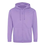 Bluza rozpinana z kapturem JH050 w kolorze digital lavender przód