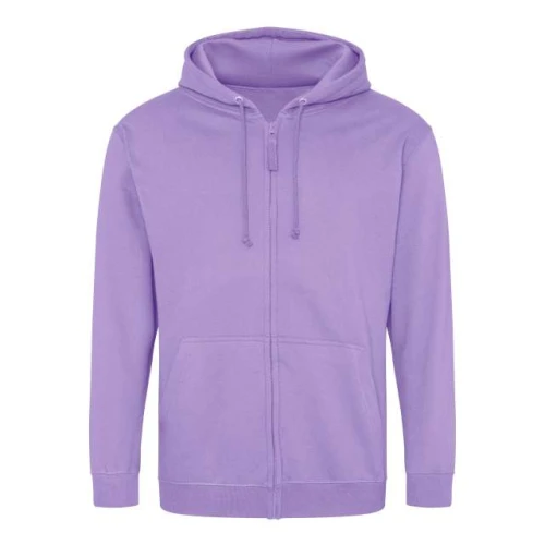 Bluza rozpinana z kapturem JH050 w kolorze digital lavender przód