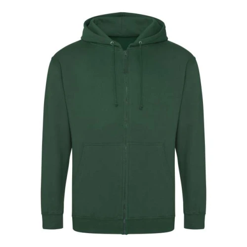 Bluza rozpinana z kapturem JH050 w kolorze bottle green przód
