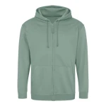 Bluza rozpinana z kapturem JH050 w kolorze dusty green przód