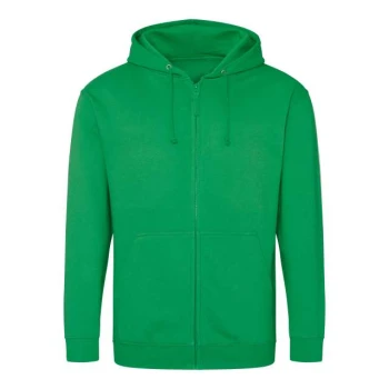 Rozpinana bluza z kapturem z nadrukiem/haftem logo firmy - JH050 - Kelly green