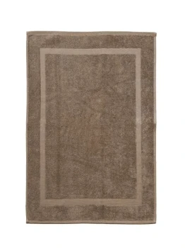 Dywanik kąpielowy 50x70cm z haftem logo firmy - OL600 - taupe