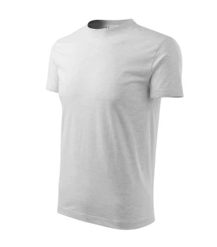Koszulka unisex z nadrukiem/haftem logo firmy - Malfini Heavy 110 - Jasnoszara melanż