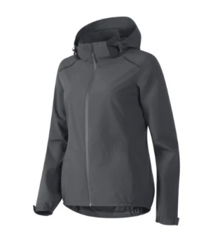 Kurtka damska softshell z nadrukiem logo firmy - Malfini Rainbow 539 - Jasno antracytowa