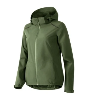 Kurtka damska softshell z nadrukiem logo firmy - Malfini Rainbow 539 - Khaki