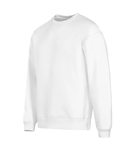 Bluza unisex Malfini Vibe Crew 430 w kolorze białym bok