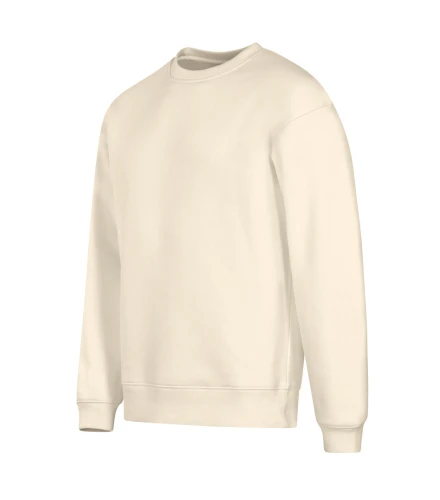 Bluza unisex Malfini Vibe Crew 430 w kolorze migdałowym bok