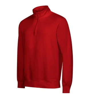 Bluza unisex ze stójką z nadrukiem/haftem logo firmy - Malfini Summit 429 - Czerwona