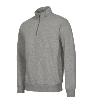 Bluza unisex ze stójką z nadrukiem/haftem logo firmy - Malfini Summit 429 - Ciemnoszara melanż
