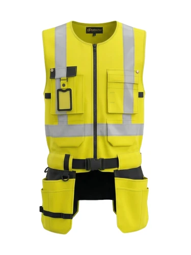 Kamizelka BoSafety Tactical w kolorze żóltym przód