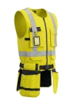 Kamizelka BoSafety Tactical w kolorze żóltym prawy bok