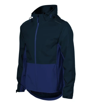 Kurtka męska softshell z nadrukiem logo firmy - Malfini Rainbow 538 - Granatowa