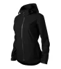 Kurtka damska softshell z nadrukiem logo firmy - Malfini Rainbow 539 - Czarna