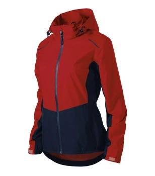 Kurtka damska softshell z nadrukiem logo firmy - Malfini Rainbow 539 - Czerwona