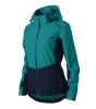 Kurtka damska softshell z nadrukiem logo firmy - Malfini Rainbow 539 - Szmaragdowa