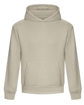Bluza gruba oversize męska z nadrukiem/haftem logo firmy - AWJH120 - Kamienna #Polecamy