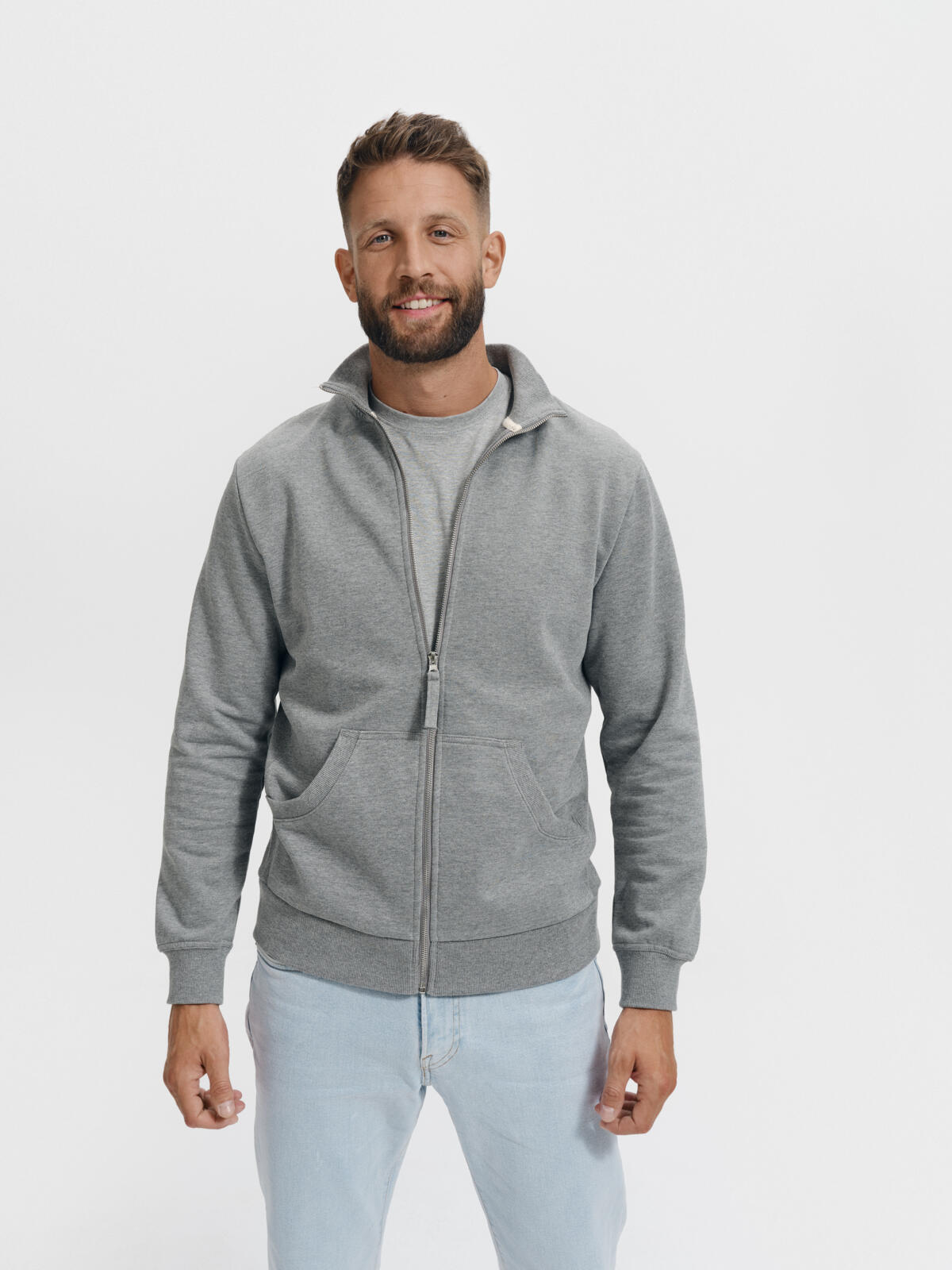 Bluza męska rozsuwana Malfini Adventure 407 z nadrukiem lub haftem