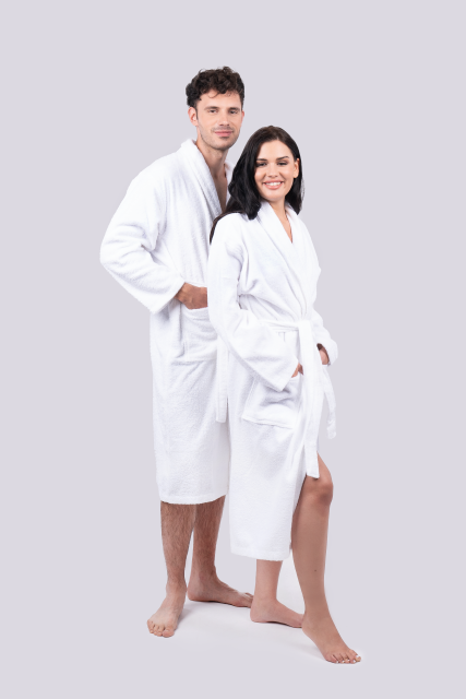 Szlafrok hotelowy OL3300 biały